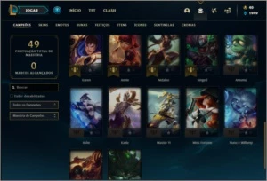 Conta platina 3 baratinha com 6 skins e 32 champs - League of Legends LOL