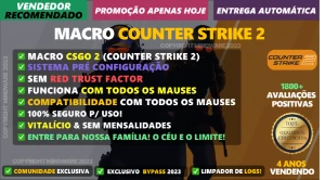 Macro Counter-Strike 2 Externo Todos Os Mauses - CS2 Cs 2