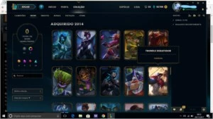Conta League Of Legends,gold IV, 100 skins,todos os campeões LOL