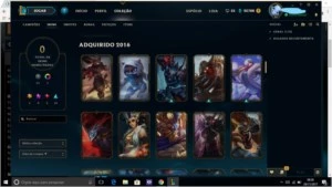 Conta League Of Legends,gold IV, 100 skins,todos os campeões LOL