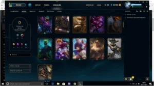 Conta League Of Legends,gold IV, 100 skins,todos os campeões LOL