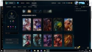 Conta League Of Legends,gold IV, 100 skins,todos os campeões LOL