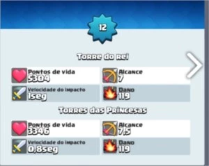 Vendo Conta Clash Royale Torre do Rei 12, (96/97 cartas)
