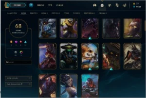 CONTA LOL PLATINA IV BARATA + 68 SKINS - League of Legends
