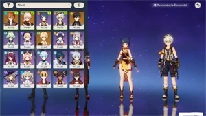 CONTA GENSHIN IMPACT, CHILDE, ZHONGLI, KAZUHA, BENÇÃO