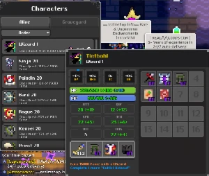Conta ROTMG Pet Divino Combinação Prf (Realm of The Mad God) - Outros
