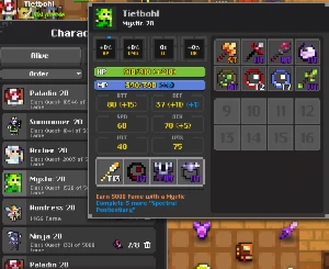 Conta ROTMG Pet Divino Combinação Prf (Realm of The Mad God) - Outros