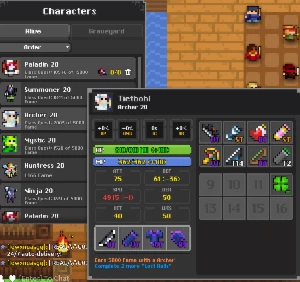 Conta ROTMG Pet Divino Combinação Prf (Realm of The Mad God) - Outros