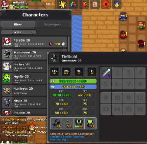 Conta ROTMG Pet Divino Combinação Prf (Realm of The Mad God) - Outros