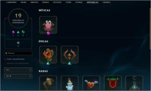Conta Platina lv 405 + 148 Skins + Todos os campeões - League of Legends LOL