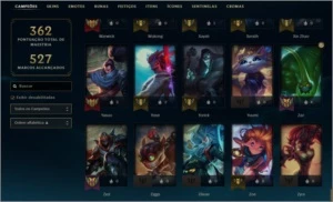 Conta Platina lv 405 + 148 Skins + Todos os campeões - League of Legends LOL