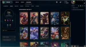 Conta League of Legends prata 4 LOL