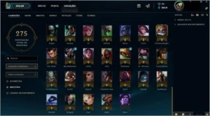 Conta League of Legends prata 4 LOL