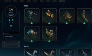 CONTA - 708 SKINS - LEAGUE OF LEGENDS LOL