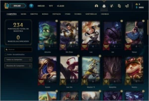 Conta prata 3 com 27 skins e 56 champs - League of Legends LOL