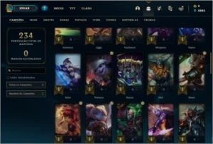 Conta prata 3 com 27 skins e 56 champs - League of Legends LOL
