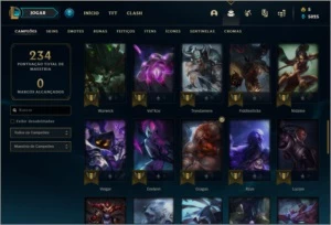 Conta prata 3 com 27 skins e 56 champs - League of Legends LOL