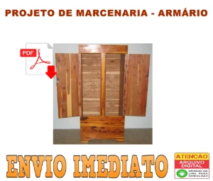 Marcenaria - Projeto de Armário - Envio Imediato