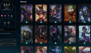 FULL ACESSO LVL 258 - 257 Skins - 163 Champions -2700 RP - League of Legends LOL