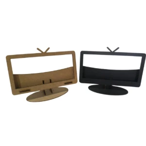 Kit 5 suporte de celular MDF, modelo tv retrô