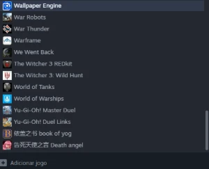 Conta Steam com 253 jogos