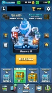 CONTA NÍVEL 9 (QUASE 10) COM LENDÁRIA, 35K GOLD, ARENA 8 - Clash Royale