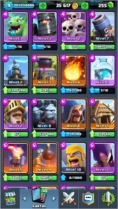 CONTA NÍVEL 9 (QUASE 10) COM LENDÁRIA, 35K GOLD, ARENA 8 - Clash Royale