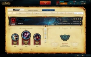 Conta League of Legends No Ranked Ouro S5 LOL