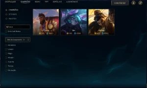 Conta league of legends com quase 180 skins LOL