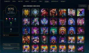 Conta league of legends com quase 180 skins LOL