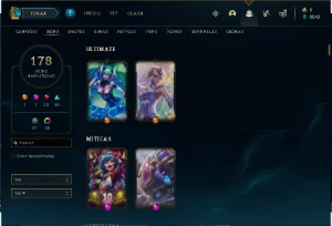 Conta league of legends com quase 180 skins LOL
