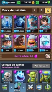 Clash Royale Conta level 10 arena Lendária
