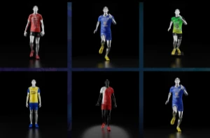 Apresentações para uniformes esportivos -3D - Digital Services