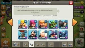 Conta Clash CV8 Semi-Full +2500 gemas - Clash of Clans