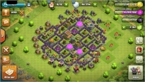 Conta Clash CV8 Semi-Full +2500 gemas - Clash of Clans