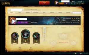 conta league of legends low level LOL