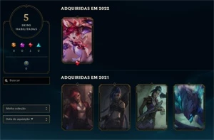 CONTA SMURF LOL SKIN LENDÁRIA - League of Legends