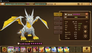 Sw Ld5 Zerath dragon light - Summoners War