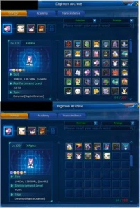 Conta Server Lucemon - Digimon Masters Online DMO