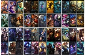 Conta bronze 1 com TODOS os champs e 222 Skins (Nivel 509) - League of Legends LOL
