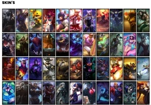 Conta bronze 1 com TODOS os champs e 222 Skins (Nivel 509) - League of Legends LOL