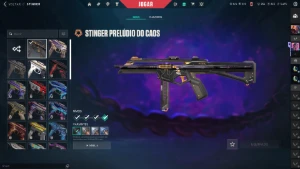 Conta full acesso platina 3 com phantom nocturnum e + skins - Valorant