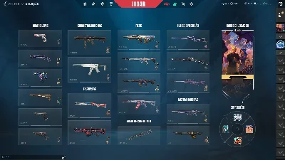 Conta full acesso platina 3 com phantom nocturnum e + skins - Valorant