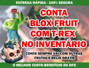 Conta Blox Fruits com T-REX no Inventário - Roblox