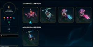 CONTA LOL COM 100 SKINS - League of Legends