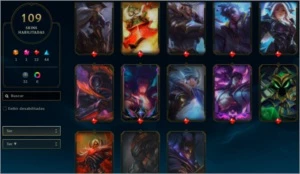 CONTA LOL COM 100 SKINS - League of Legends