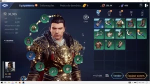 Conta mir4 SV SA22 Warrior com pavão vermelho!