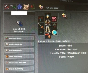 MS 406 BELOBRA - (BELOBRA ) - FULL ACESSOS (CHAR LOVER) - Tibia
