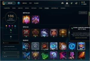 Conta de League of Legends LOL