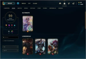 Conta de lol platina 2 - League of Legends